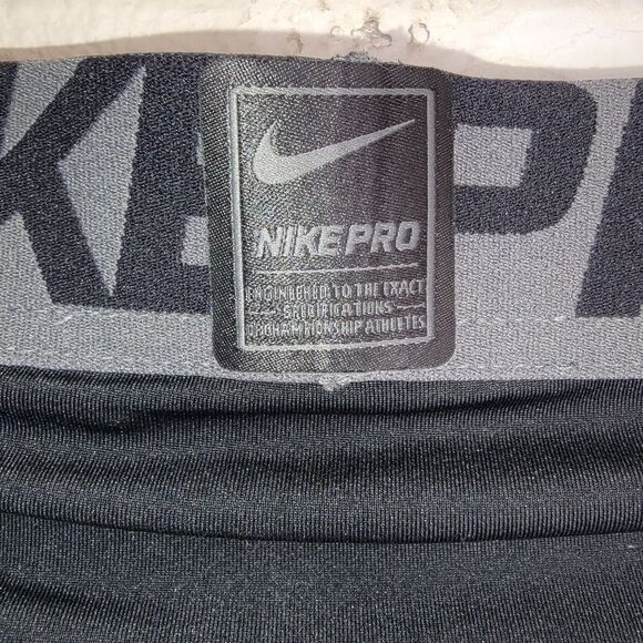 Nike Pro Dri-fit Compression Black Tights Pants Size Large - Picture 5 of 7